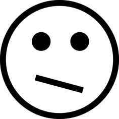 Confused Emoticon Stencil Svg Design File, Free Vectors File